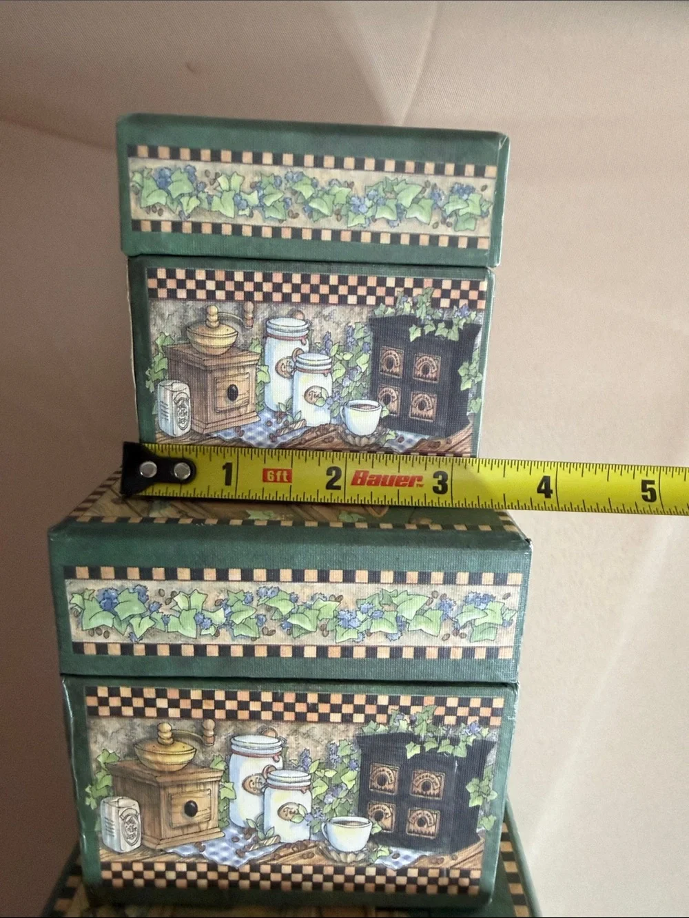 Vintage Bob’s Boxes Nesting Set 5pc Coffee & Tea Shelly Reins Smith